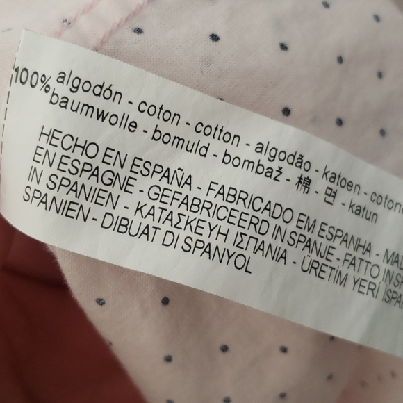 Zara Man XL Polka-dot Light Pink Shirt - Picture 8 of 12